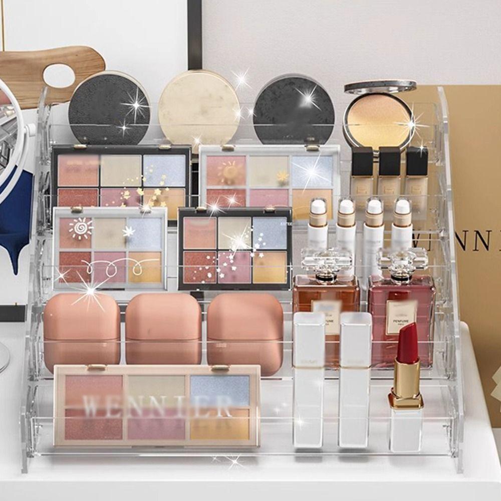Space Save Cosmetic Storage Tray Clear Eyeglasses Stand Holder Nail Polish Display Holder  Home Use
