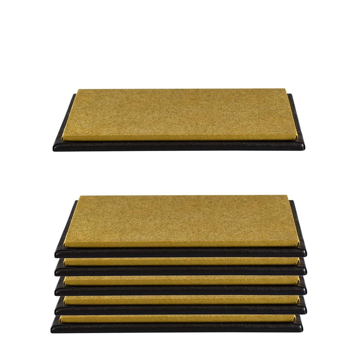 

Fourcart Cute Handmade Glass Crafts [Gold Base] 70 x 90 x 7mm x 5 Pieces