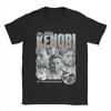 Obi-Wan Kenobi Koszulka Kosmiczna Męska Jezus Retro Kolaż Streetwear 100% Bawełna T-shirty Lato O-neck T-shirt Duże Rozmiary Top