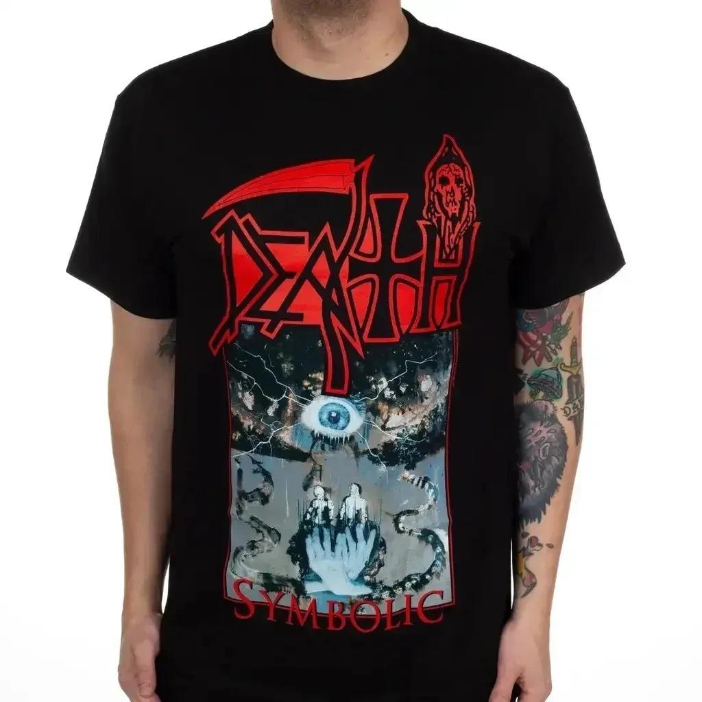 Death "Human" Retro Death Metal Album Grafisch Unisex Zwaar Katoen Oversized Rock T-shirt