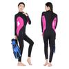 Combinaison intégrale pour femme avec fermeture éclair frontale 3,5 mm Néoprène Manches longues Surf Plongée Natation Chaleur Protection UV