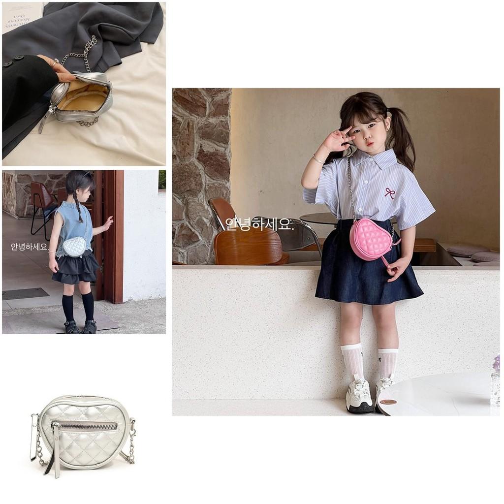Kinderen Liefde Hart Ketting Crossbody Tas Met Pu Materiaal Voor Peuters Dagelijks Gebruik
