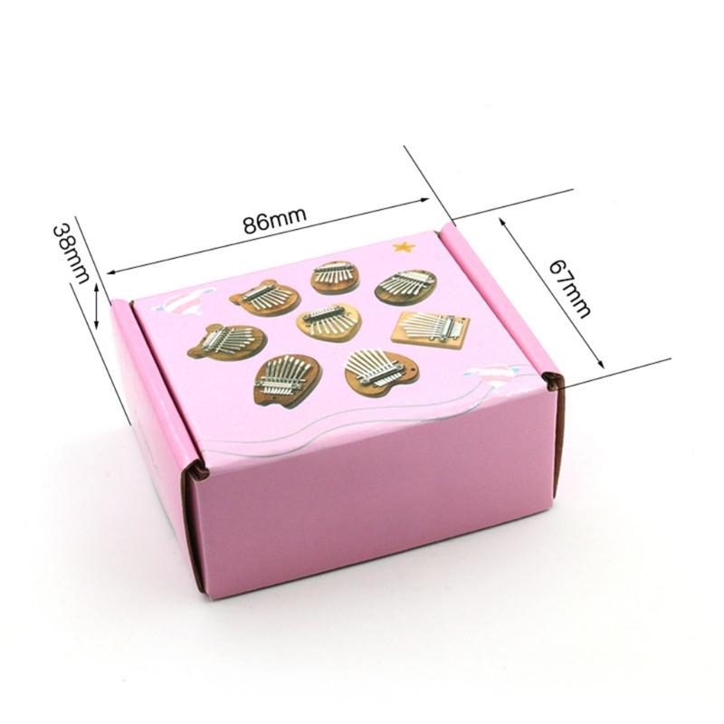 Mini Finger Piano Music Gifts for Kids Adults Beginners, 8 Keys Thumb Piano Acrylic Mini Thumb Piano