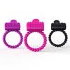 Men Cock Ring Ejaculation Delay Vibrate Tongue Design Sexual Stimulation Silicone Men Tentacles Nozzle Penis Ring for Bedroom