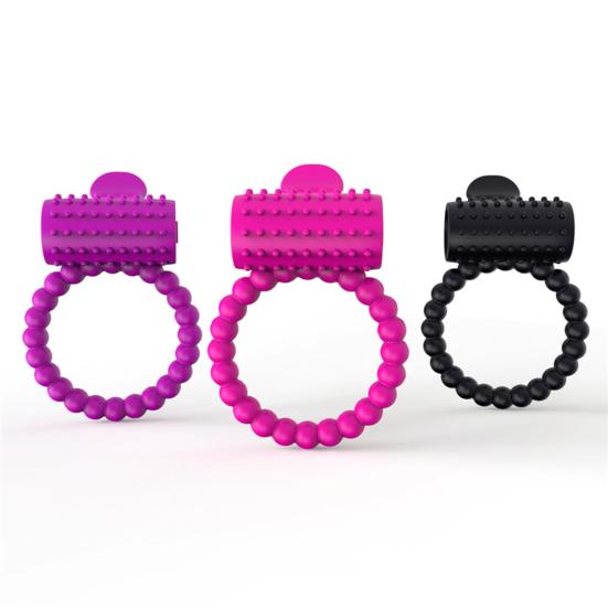 Men Cock Ring Ejaculation Delay Vibrate Tongue Design Sexual Stimulation Silicone Men Tentacles Nozzle Penis Ring for Bedroom