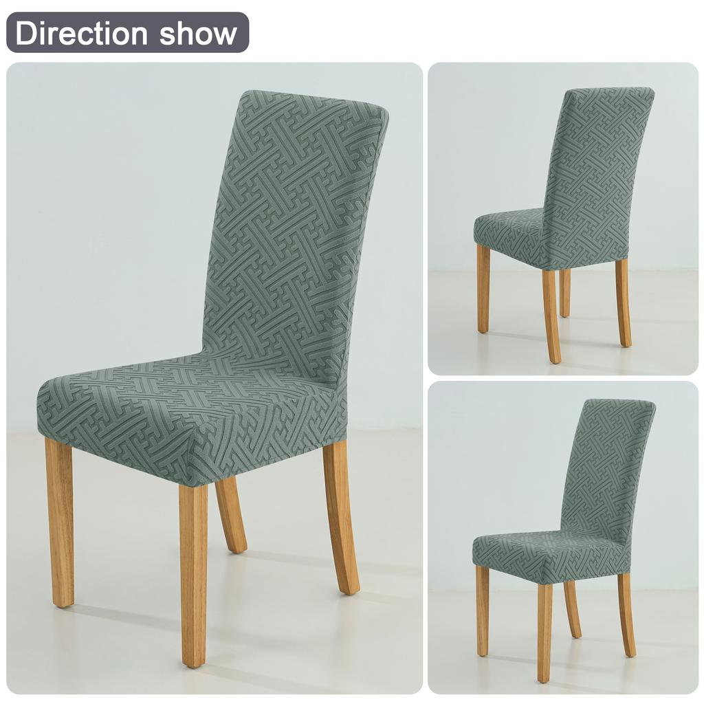 Thick Elastic Dining Chair Cover Dustproof Slipcover For Kitchen Hotel Wedding Banquet
