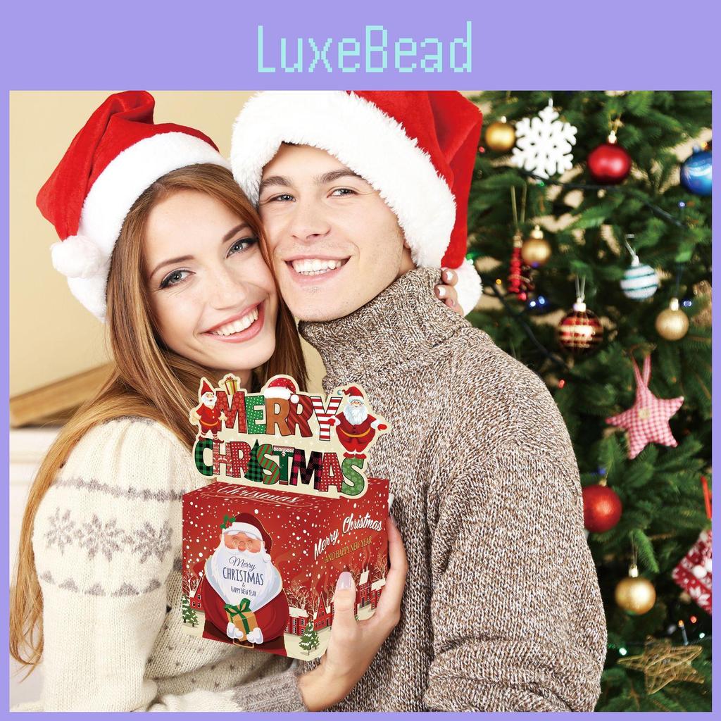 Weihnachten Weihnachtsmann Sammelbox mit rotem Farbverlaufspapier für Feiertagsparty-Dekoration und zum Verschenken