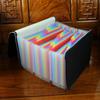 A5 Folder Large Capacity Expanding File Financial Invoice Folder Ticket Clips Folder Multi-Layer Classification Document Storage Box