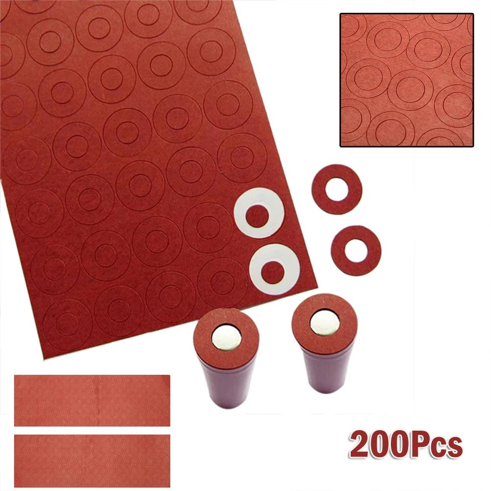 

200pcs 18650 Battery Insulator Insulation Ring Adhesive Cardboard Paper Lithium Battery Insulation Gasket Ship Within 24 Hours