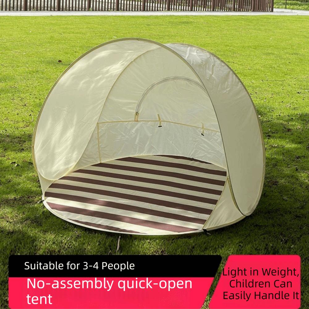Szybko rozkładany namiot plażowy Pop-Up dla 3-4 osób Łatwy do rozłożenia Namiot kempingowy Otwierany jednym kliknięciem Osłona przeciwsłoneczna do użytku na plaży