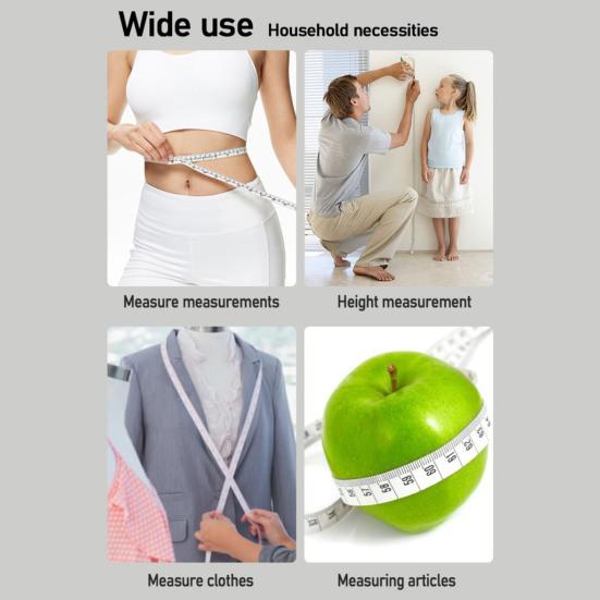 3Pcs 1.5M/60-inch Double-sided Tape Measure Mini Soft Measuring Tape Portable Tailor Sewing Cloth Weight Loss Body Measuring Tape Flexible Ruler Tape