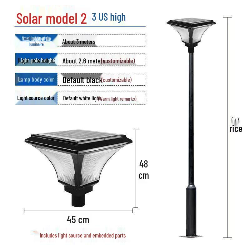Waterproof Solar LED Landscape Light for Courtyard, Park, and Villa