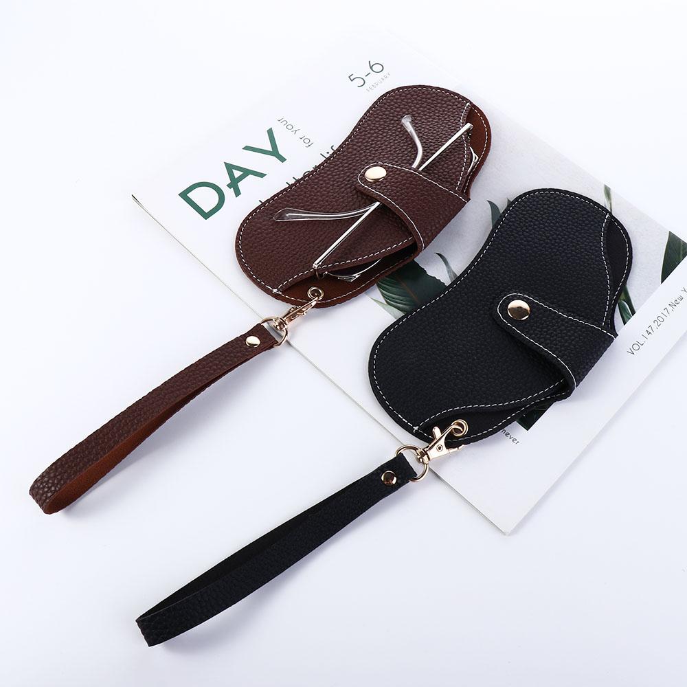 With Buckle Male Female Eyewear Pouch Sunglasses Pouch Eyewear Protector PU Leather Glasses Case