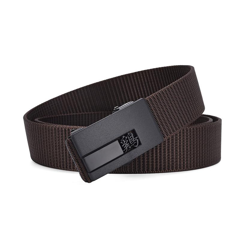 Zodiac Toothless Canvas Belt Simple Automatic Buckle Imitation Nylon Belt Casual Men'S Belt