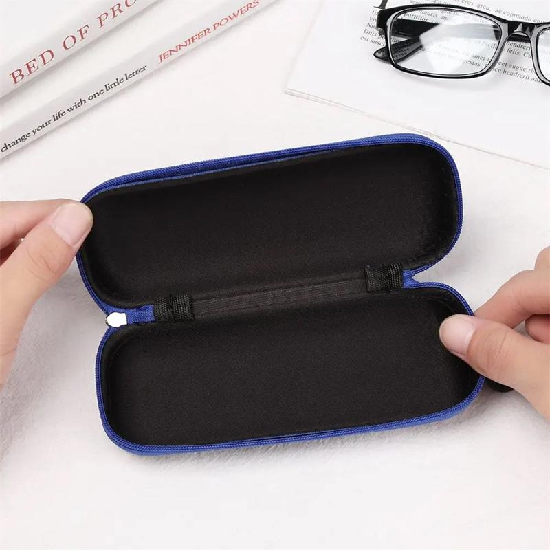 Denim Fabric Glasses Box Zipper Sunglasses Protection Container Eyeglasses Case Reading Glasses Organizer Carry Bag