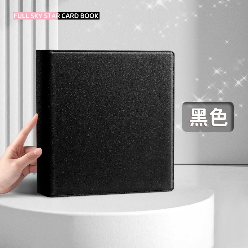 Sunwood Sparkling PU Binder A4/A5 Kpop Photocard Collect Book Large Capacity Card Holder Macaron PU Leather Idol Photo Album