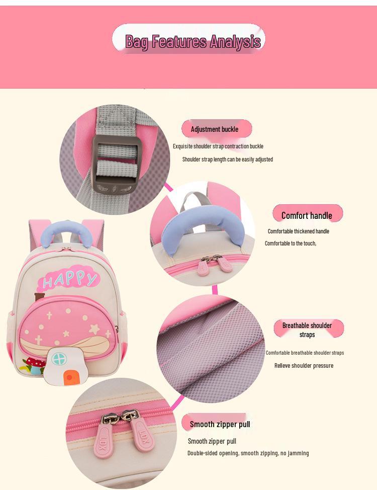 Kids' Large Capacity Cartoon Backpack - New Lightweight and Ergonomic Design for Kindergarten