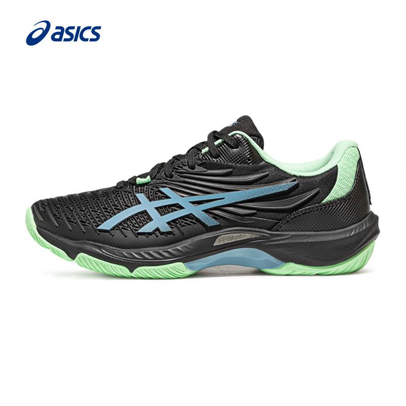 ASICS Unisex COURT CONTROL FF 4 Indoor Badminton Volleyball Shoes Black Blue 1071A125-001