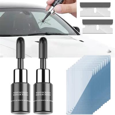 Auto gesprungene Windschutzscheibe Nano-Reparaturflüssigkeit Windschutzscheiben-Reparaturwerkzeuge Glaskratzer gesprungenes Glas Reparaturset Windschutzscheiben-Kits DIY Autos Fenster