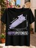 Cute Purple Hippopotamus On Right Triangle Diagram Hypotenuse Opposite Adjacent And Hippopotenuse Unisex All Tshirt