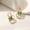 Rosa Schmetterling Zirkonia Hängeohrringe für Damen Ohrschmuck Hochzeitsparty Zubehör