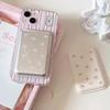 Korean Cute Bow Wallet Magnetic Card Holder For Phone Pu Leather Pocket Phone Bag Accessory Ins