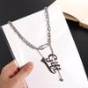 Safety Pin Dainty Sweater Necklace Party Jewelry Korean Style Pendant Necklace Women Clavicle Chain