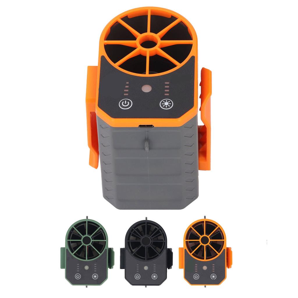 Waist Fan 4 Speed Adjustable USB Rechargeable Portable Belt Fan with LED Light for Outdoor