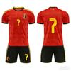 Maglia da calcio casalinga del Belgio Euro N.. 7 10 Lukaku 25 Set Maglie Multi-Library