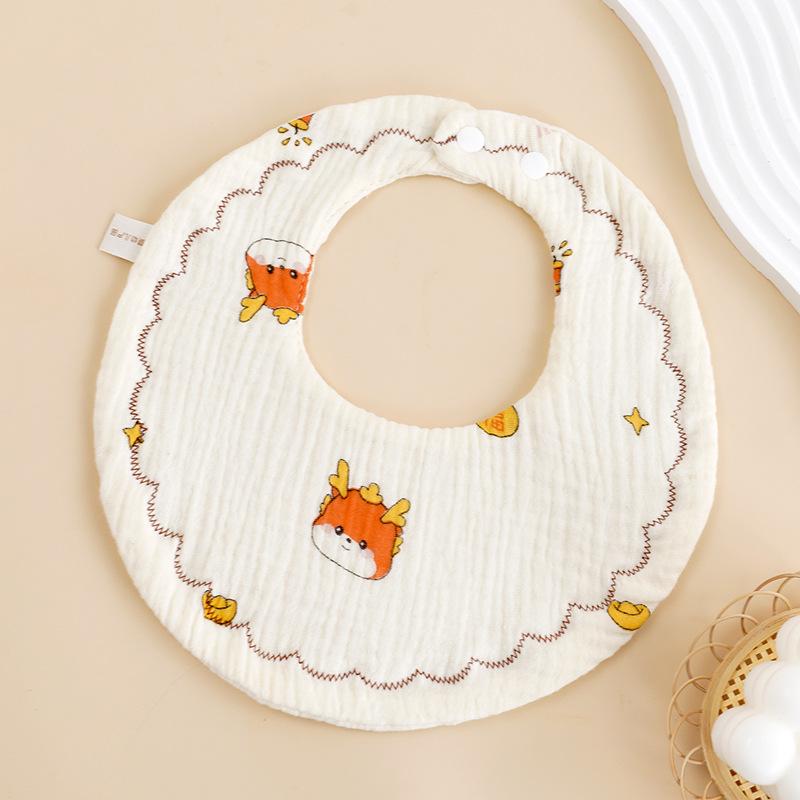 6 Layer Gauze Baby Bibs Soft Absorbent Anti Spit Up Burp Cloths For Newborns Infants Drool Bibs