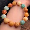Hand-Carved Buddha Bodhi Root Gradient Bracelet - Unisex