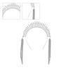 Elegant Long Fringe Hairband Baroque Style Rhinestone Headband for Girls Model Show Performance Wedding Party Jewelry
