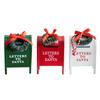 Decorative Pendant Christmas Mailbox Pastel Accent Ornament for External Christmas Holiday Decoration