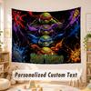 Custom Name Text Tapestry,Teenage Mutant Ninja Turtles Boho Wall Hanging, Decorative Backdrop Tapestry For Room