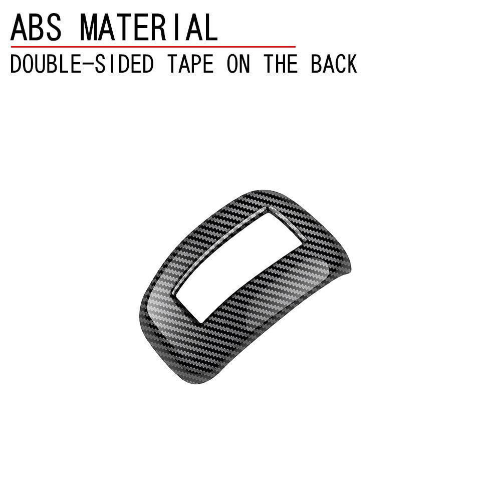 

For Mitsubishi Outlander 2024 ABS Carbon Fiber Gear Head Shift Knob Cover Trims Sticker Car Styling Accessories вуглецевого волокна, чорного кольору