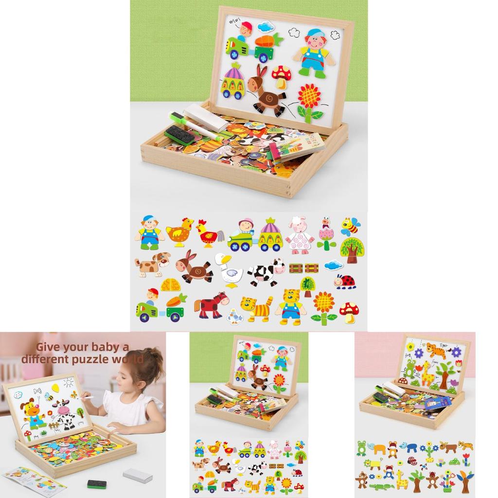 Hölzernes Magnetpuzzle für Kinder mit lehrreichem Knobelspaß für das frühe Lernen