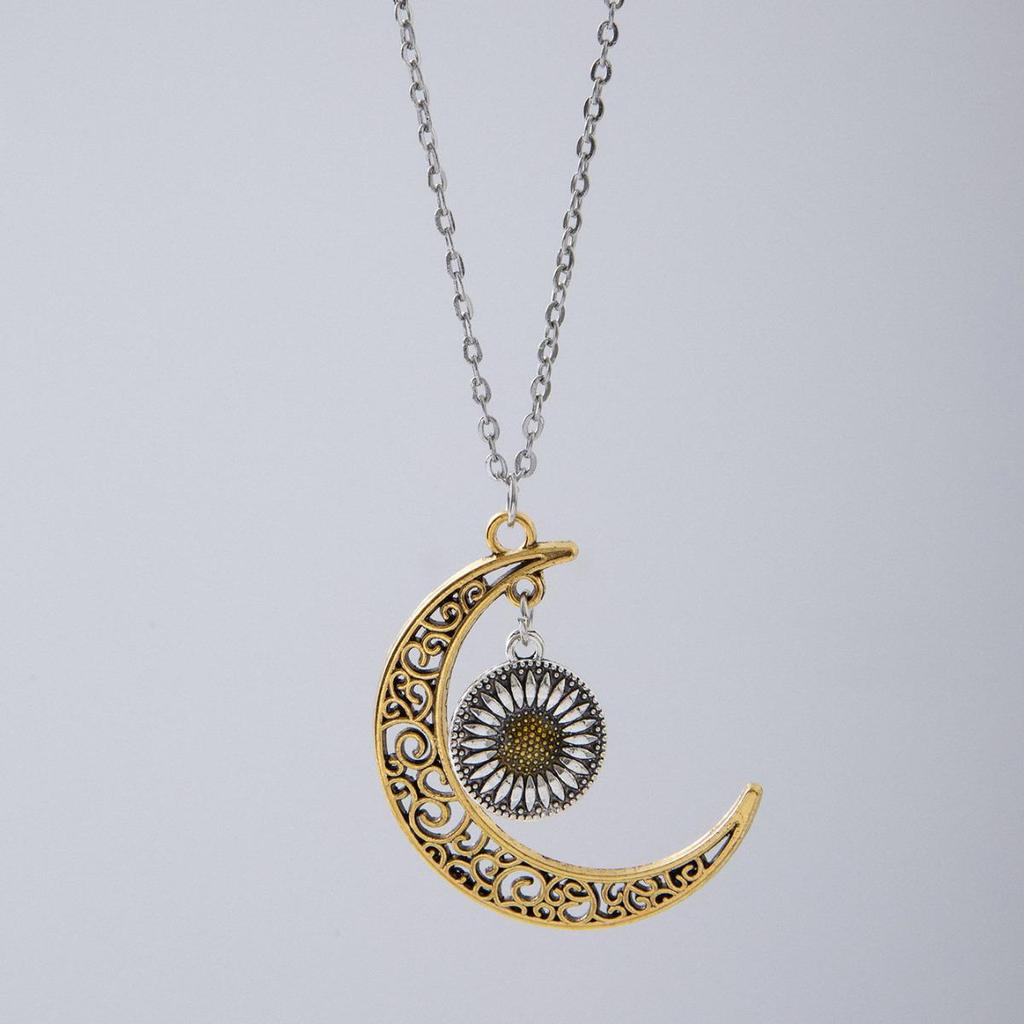 Retro Metal Hot Girl Pendant Stainless Steel Necklace