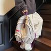 Schoolbag Korean Canvas Bag Bag Women's 1011 New Trendy Fashion Casual Backpack College Style Large Capacity Backpack Schoolbag Men