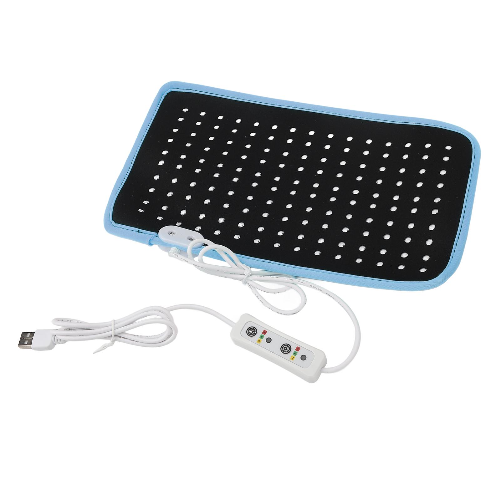 

Червоне світлодіодне обгортання для тіла для лікування простати Носимий Зменшує біль 660 нм 150 шт. Світлових чипів Червоний синій