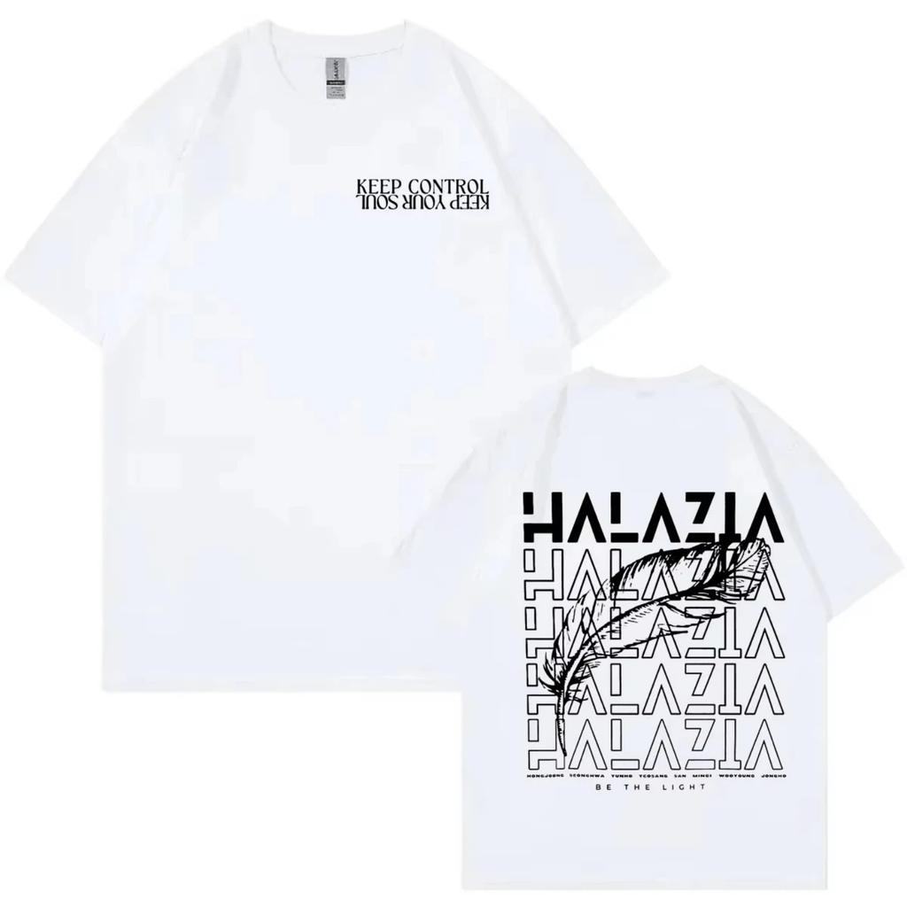ATEEZ Kpop Double Sided Graphic T Shirt Men Women Fashion Hip Hop Short Sleeve T-shirt Casual Comfort Loose Pure Cotton T-shirts