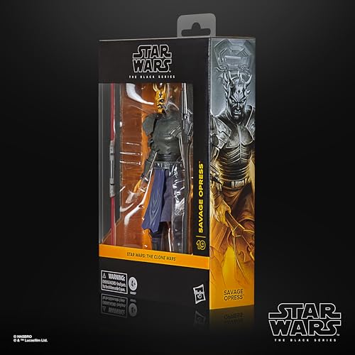 Hasbro Star Wars Black Series Savage Opress, Star Wars: The Clone Wars Deluxe Collection 15 Cm Action Figure G0657 Authentic