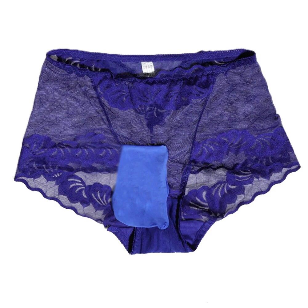 Sexy Herren Sissy Pouch Höschen Unterwäsche Spitze Sheer Ultra Thin Mesh Ball Briefs Mantel Trunks Dessous Homosexuell Durchsichtige Unterhose