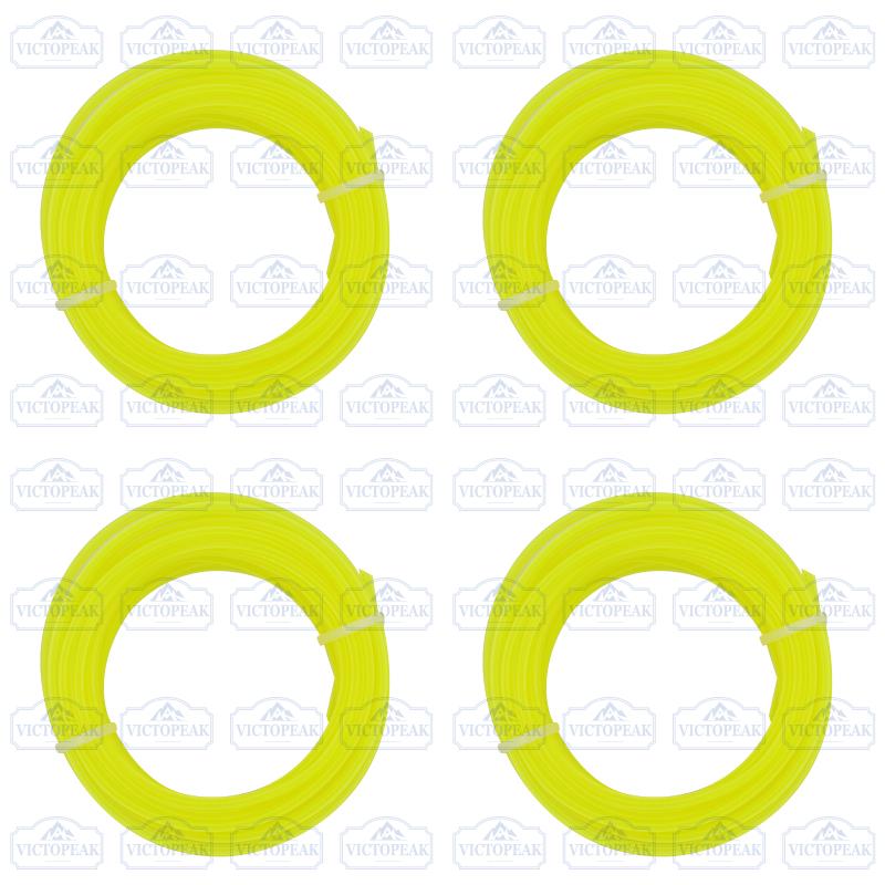 2Pcs Garden Power Tool Accessories Grass Cutter Parts Pentagon Yellow 5m 3.0mm Trimmer Serrated Line Weed Replacement Parts
