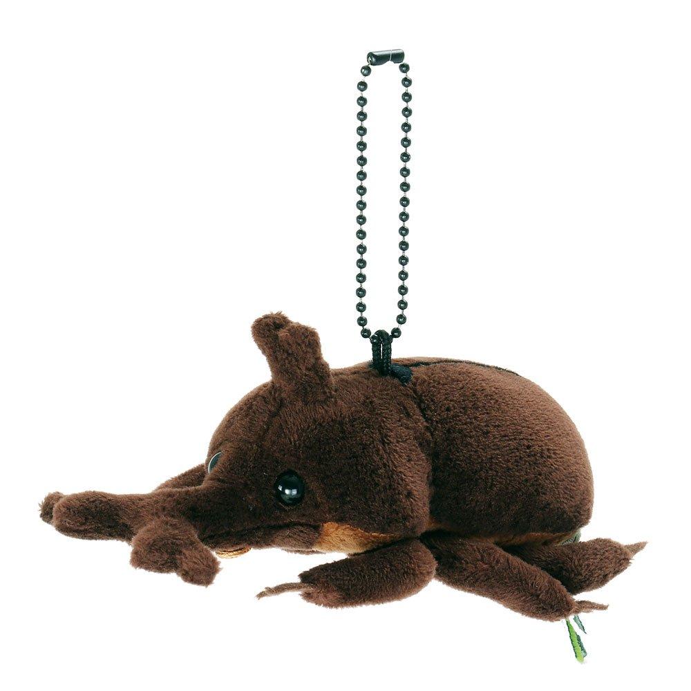 COLORATA Rhinoceros Beetle Plush Mascot (Realistic Insect with Chain) Cute Rhinoceros Beetle Keychain Doll Gift (Twice Tested)  Christmas Present