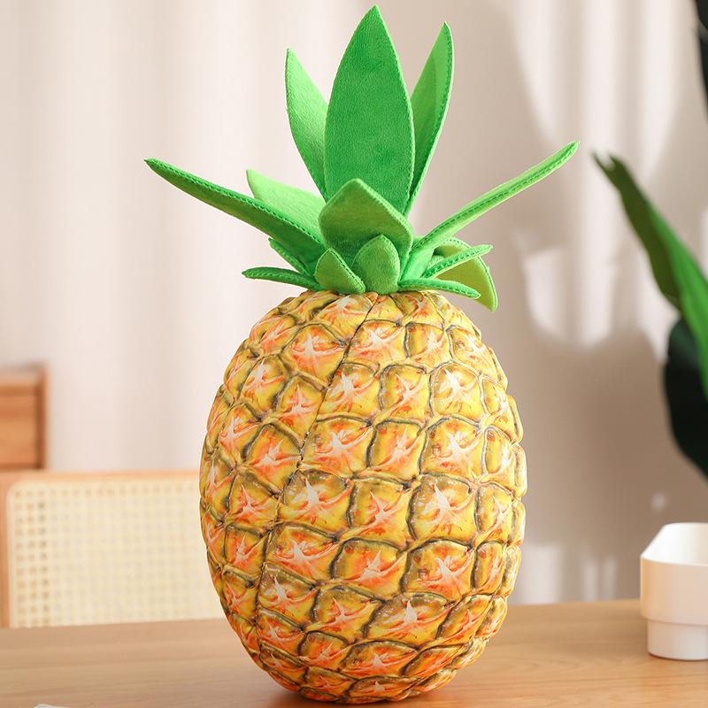 Simulation Pineapple Throw Pillow Pineapple Plush Toy Food Doll Photo Prop Doll Birthday Gift Girl Doll