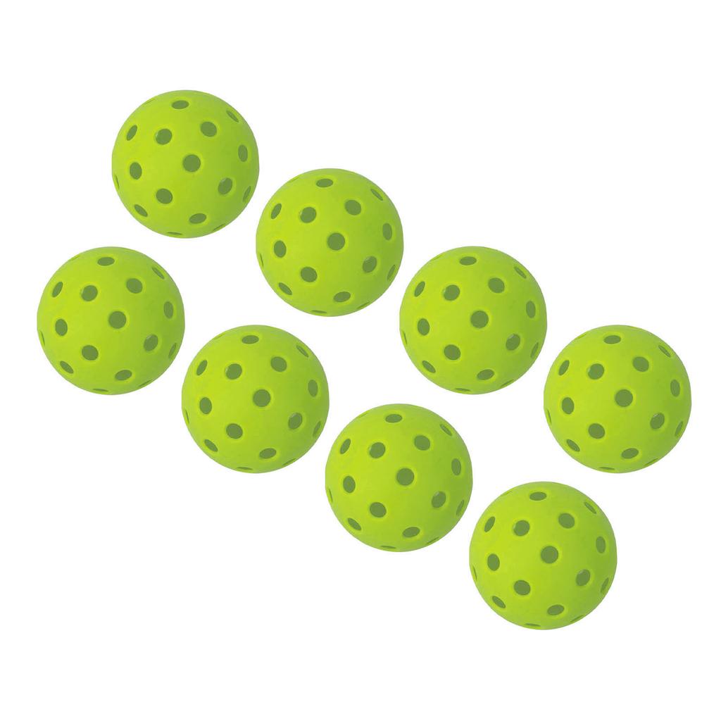 12PCS 74mm 40 Holes Pickleballs PE Plastic High Elasticity Pickleball Outdoor Hole Balls Green