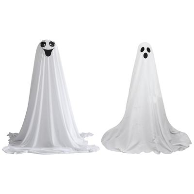 Decoração Fantasma Assustador Iluminado Decoração Fantasma Assustador de Halloween com Luzes de Fio para Casa Varanda Jardim Quintal Gramado Decorações de Festa