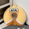 New Spongebob Cartoon Animation Creative U-Shaped Pillow Cute Fashion Travel Portable Memory Foam Neck Pillow Napping Pillow