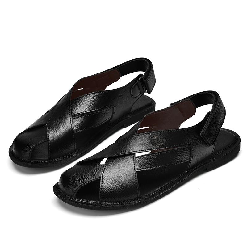 CLOHOO Casual Men's Sandals Comfortable Simple Light Anti Slip Beach Slippers Fashion Trendy Soft Sole Light Summer Men Shoes