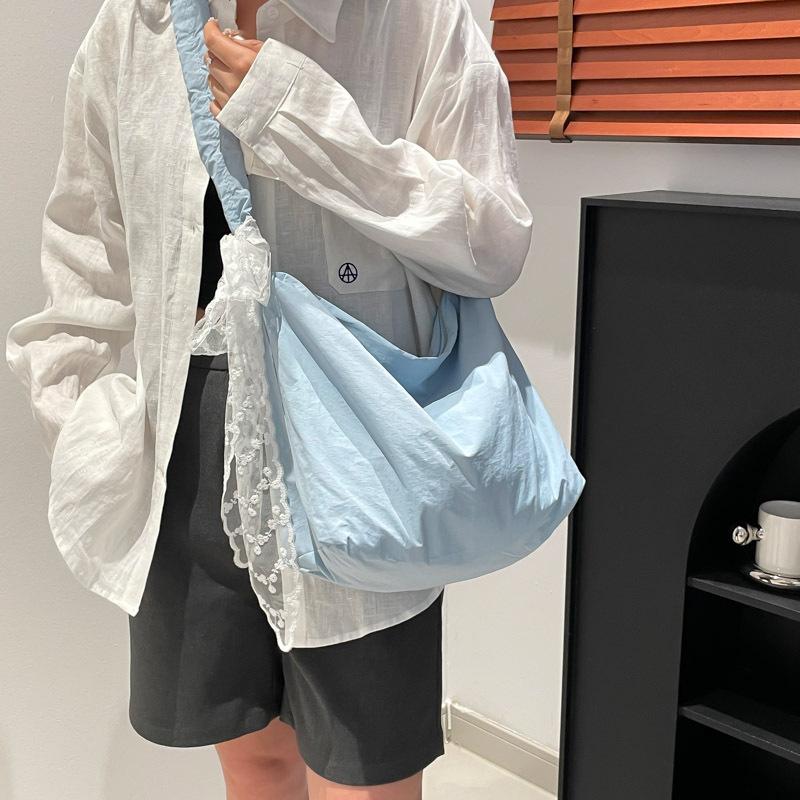 Large Capacity Versatile Tote Bag Women's New Canvas Bag Solid Color Shoulder Messenger Bag